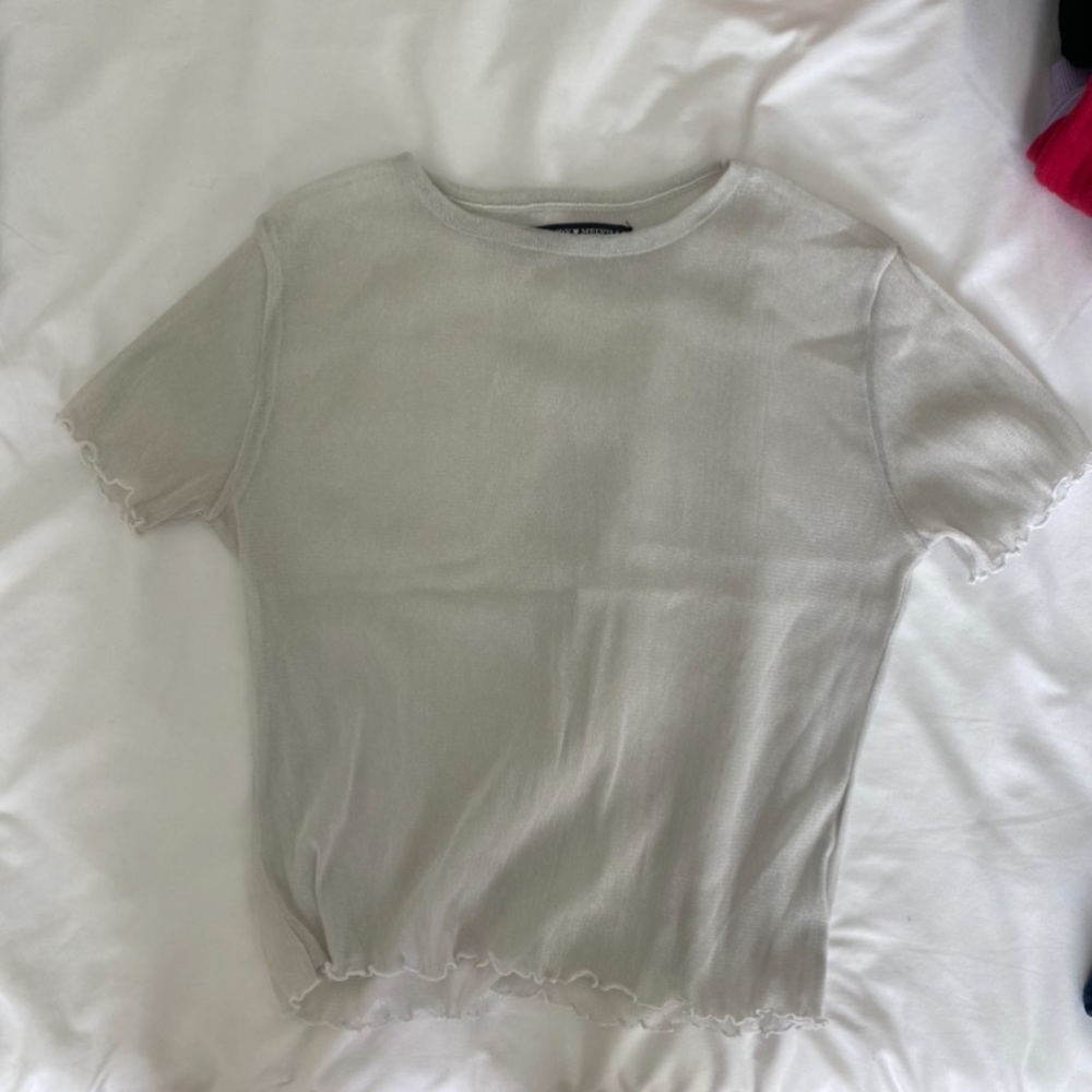 Brandy Melville Mesh Glitter Top